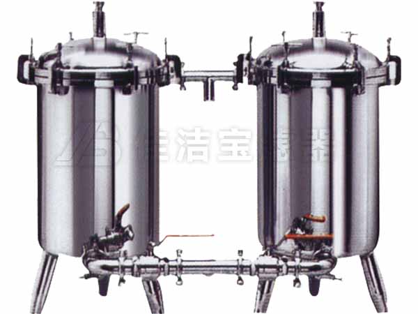 海水淡化預(yù)處理不銹鋼袋式雙聯(lián)過(guò)濾器