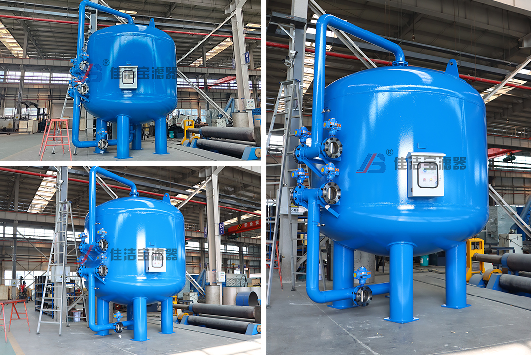 某鋼廠凈環(huán)水處理項目多介質(zhì)過濾器現(xiàn)場案例